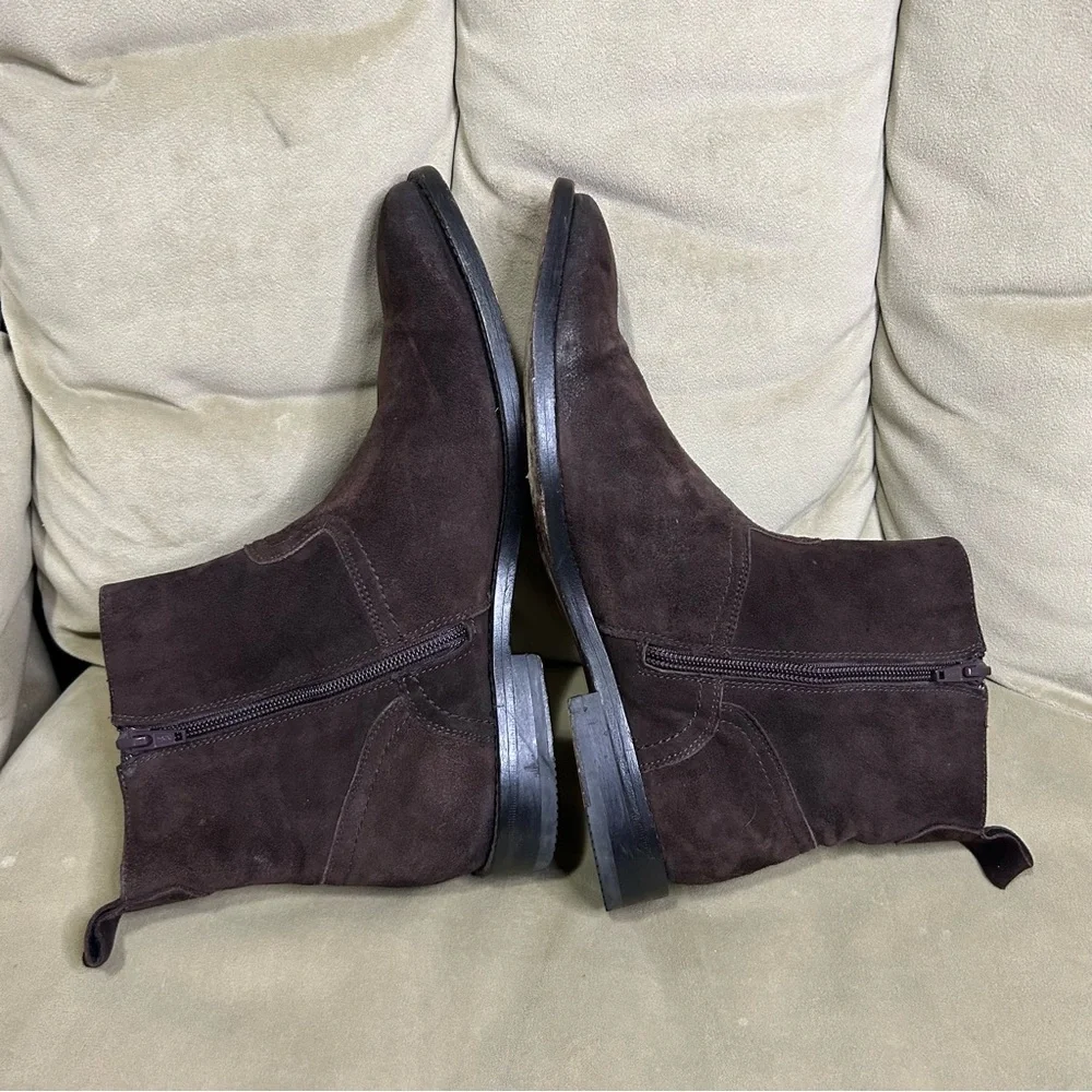 Gordon Rush Chocolate Nubuck Leather Bowery Boot 8 - Picture 9 of 11